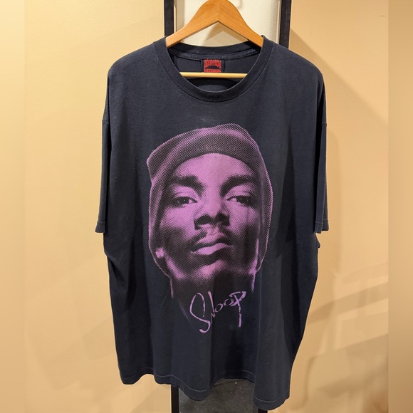 Vintage Snoop Dogg Death Row 2005 Big Purple Face Rap Tee